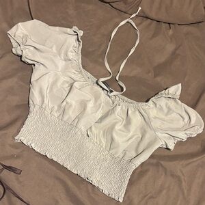 Papermoon Cream Puff Sleeve Blouse